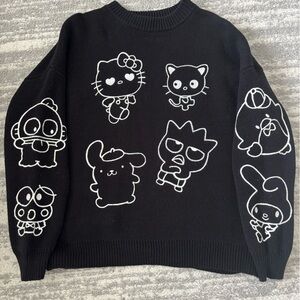 Black Sweater with Sanrio character Designs